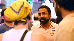 Actor Kal Penn attends an election night gathering for New York mayoral candidate, State Rep. Zohran Mamdani (D-NY) at The Greats of Craft LIC on June 24, 2025 in the Long Island City neighborhood of the Queens borough in New York City.