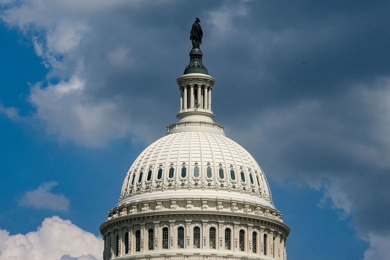 The Capitol dome is pictured Sunday in Washington, DC.