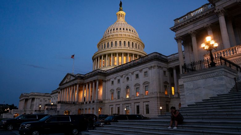 WASHINGTON, DC - JULY 1: The U.S. Capitol at dawn during a vote-a-rama, on July 1, 2025 in Washington, DC. Republican leaders are pushing to get President Donald Trump's so-called "One, Big, Beautiful Bill," Act through Congress and to his desk before the July 4 Independence Day holiday. (Photo by Al Drago/Getty Images)