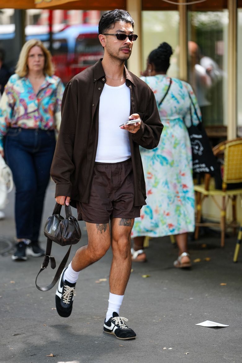 Dries Van Noten's sleek suede sneaker is often sold out online, and a favorite among the style set.