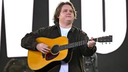 GLASTONBURY, ENGLAND - JUNE 27: Lewis Capaldi performs on the Pyramid stage during day three of Glastonbury festival 2025 at Worthy Farm, Pilton on June 27, 2025 in Glastonbury, England. Established by Michael Eavis in 1970, Glastonbury has grown into the UK's largest music festival, drawing over 200,000 fans to enjoy performances across more than 100 stages. In 2026, the festival will take a fallow year, a planned pause to allow the Worthy Farm site time to rest and recover. (Photo by Leon Neal/Getty Images)