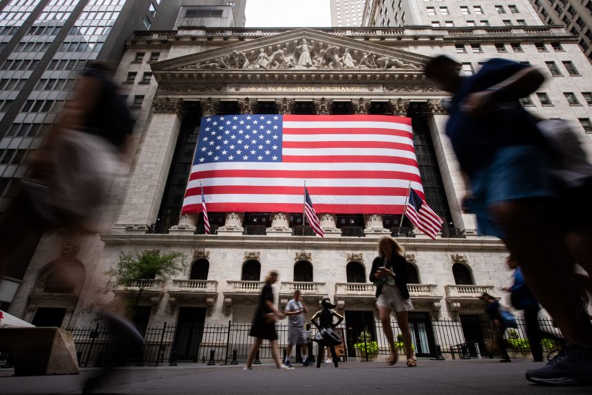 The New York Stock Exchange in New York, Wednesday July 2, 2025.