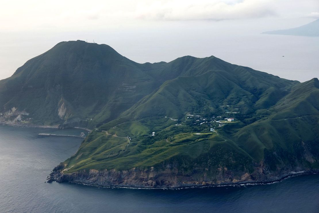 Akuseki Island in the Tokara island chain in Kagoshima Prefecture, southwestern Japan, after an earthquake with a preliminary magnitude of 5.5 hit the island