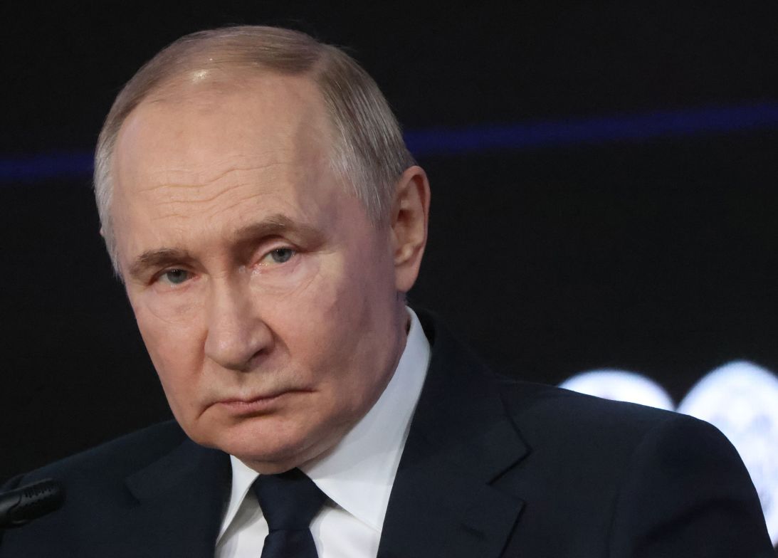 Russian President Vladimir Putin attends a forum in Moscow on July 3.