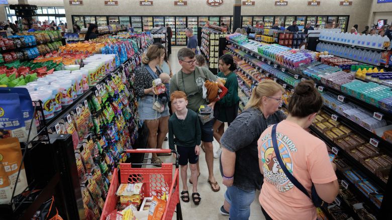 Tariffs-related price increases are starting to crop up on store shelves and online; however, consumer spending was expected to pick up slightly in June after falling in May.