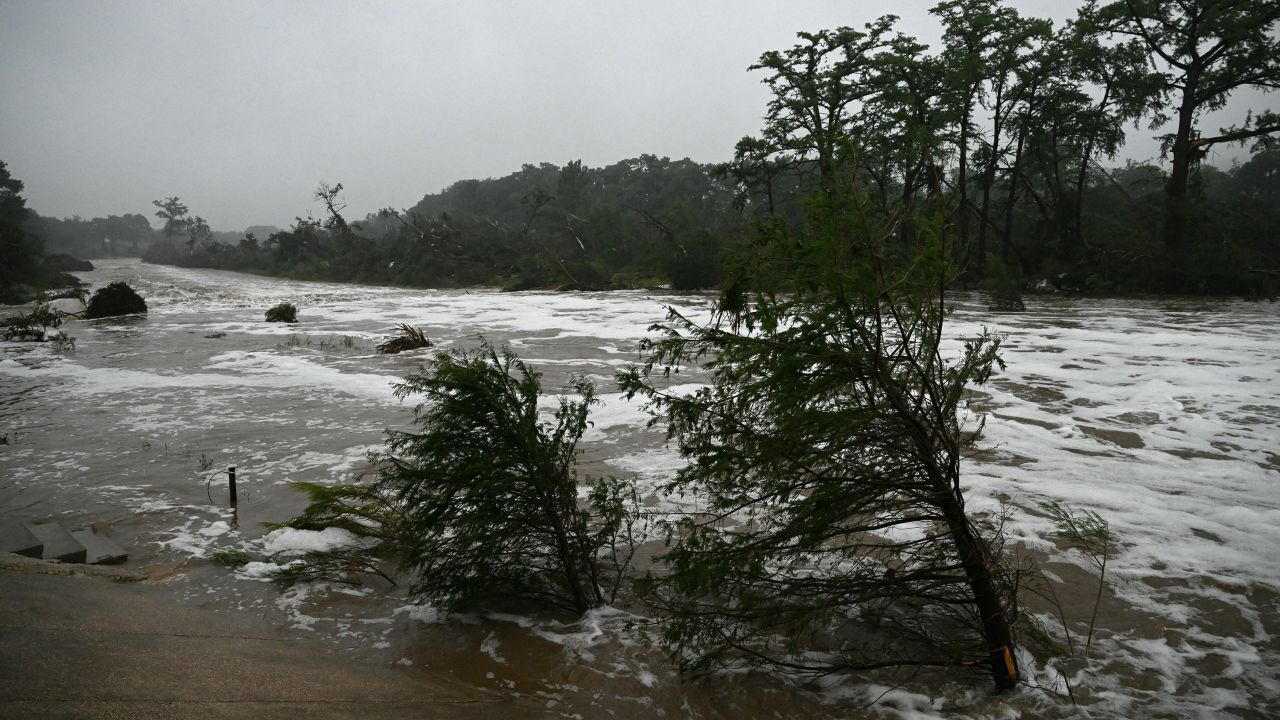 Torrential rains caused a "catastrophic" flash flood that killed dozens of people as it swept through south-central Texas.