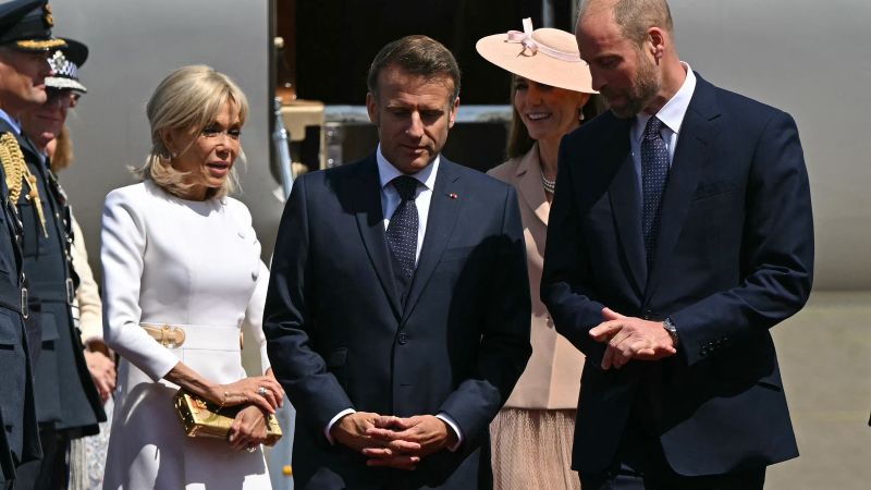 Prince William and Kate welcome Macron as he begins UK state visit