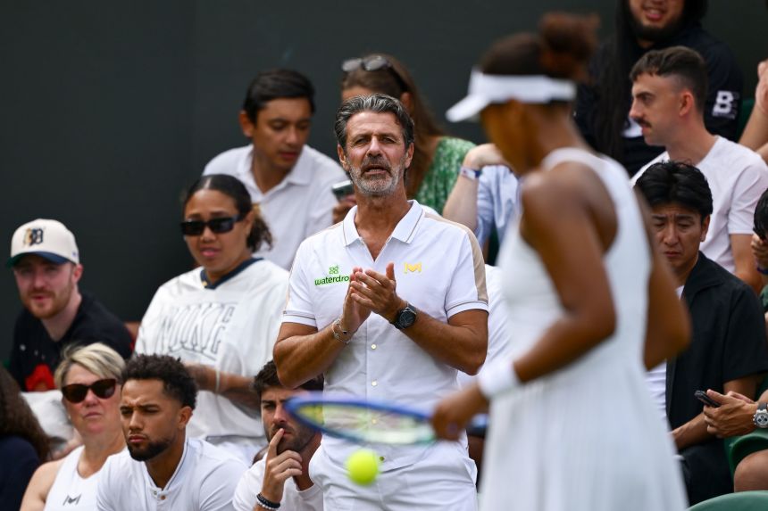 Patrick Mouratoglou, seen at Wimbledon when he was the coach of Naomi Osaka. The two recently ended their partnership.