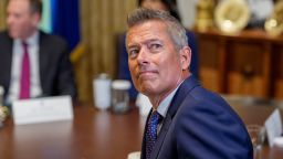 Sean Duffy, US secretary of transportation, during a cabinet meeting at the White House in Washington, DC, on Tuesday, July 8, 2025.