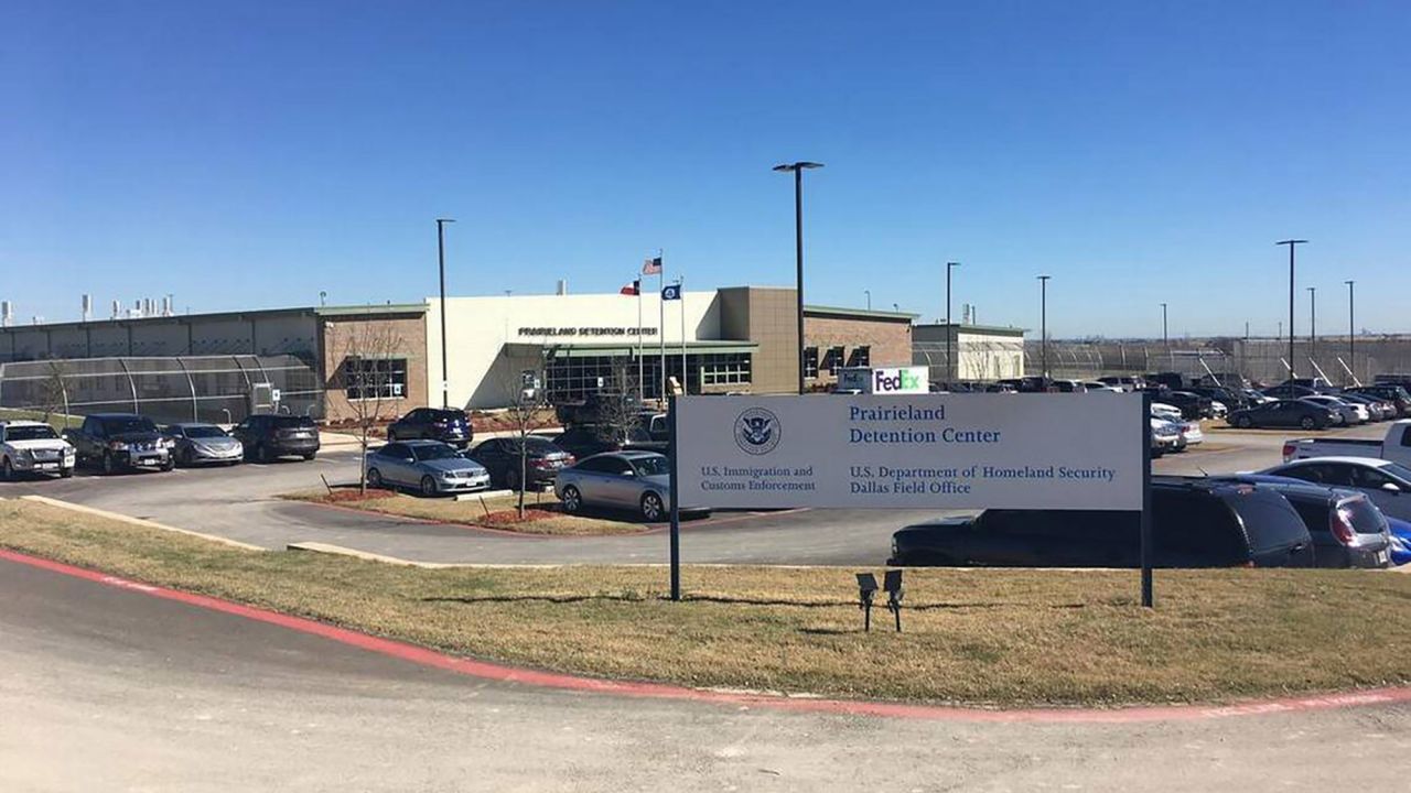 The Prairieland Detention Center in Alvarado, Texas, where on July 4, where prosecutors allege a group ambushed corrections and police officers, creating a distraction with fireworks and graffiti before firing upon officers with semiautomatic rifles.