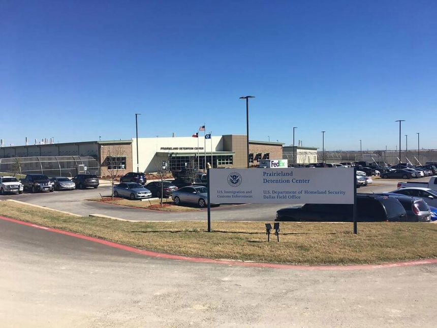 The Prairieland Detention Center in Alvarado, Texas, where on July 4, prosecutors allege, a group ambushed corrections and police officers, creating a distraction with fireworks and graffiti before firing upon officers with semiautomatic rifles.