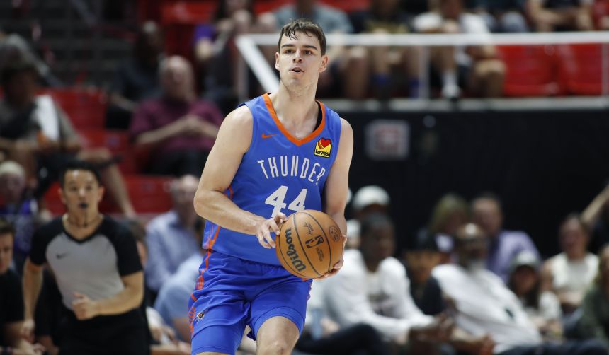 Oklahoma City Thunder guard Nikola Topic is pictured during Summer League.