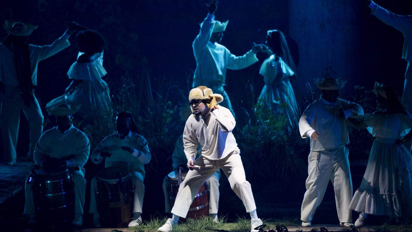 Bad Bunny, shown here performing during his concert residency at the Coliseo de Puerto Rico in San Juan, Puerto Rico, on July 11, 2025.