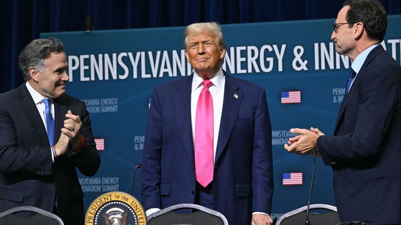 Tech and energy giants pour billions to turn Pennsylvania into an AI hub as part of Trump’s tech push | CNN Business