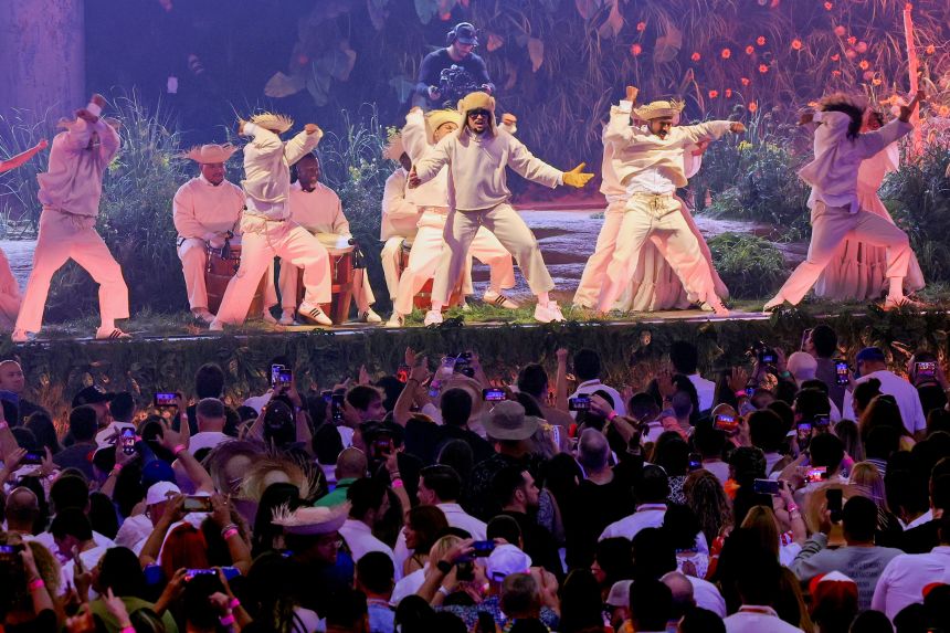 Bad Bunny performs onstage during Night One of Bad Bunny: 