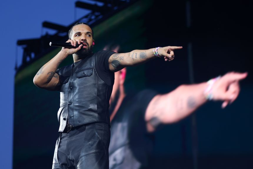 Drake performs live on stage during day two of Wireless Festival 2025 at Finsbury Park on July 12, 2025 in London, England.