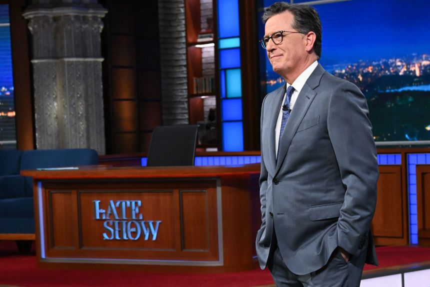 The Late Show with Stephen Colbert during Thursday's July 17, show.