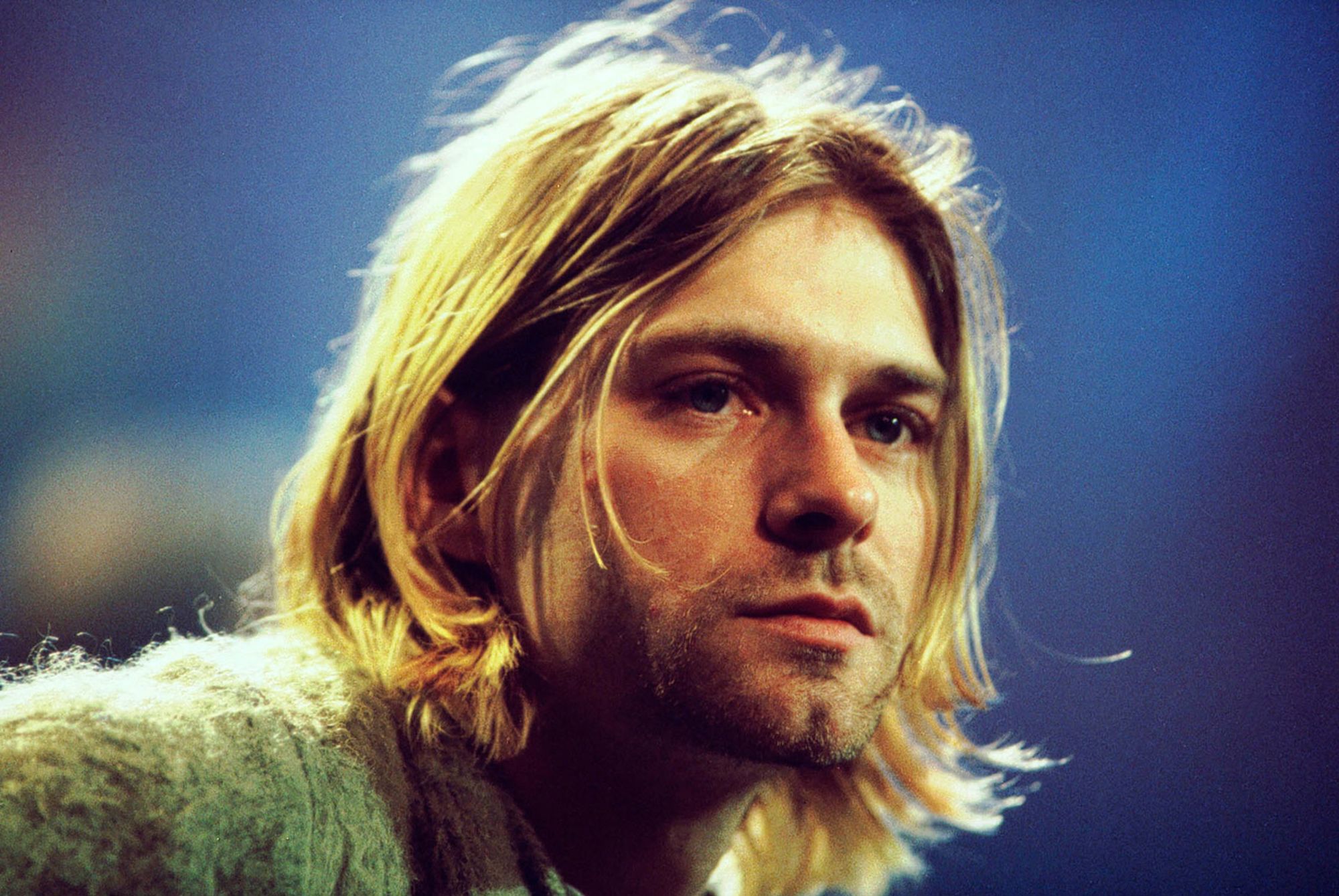 Kurt Cobain during the taping of MTV Unplugged at Sony Studios in New York in 1993.
