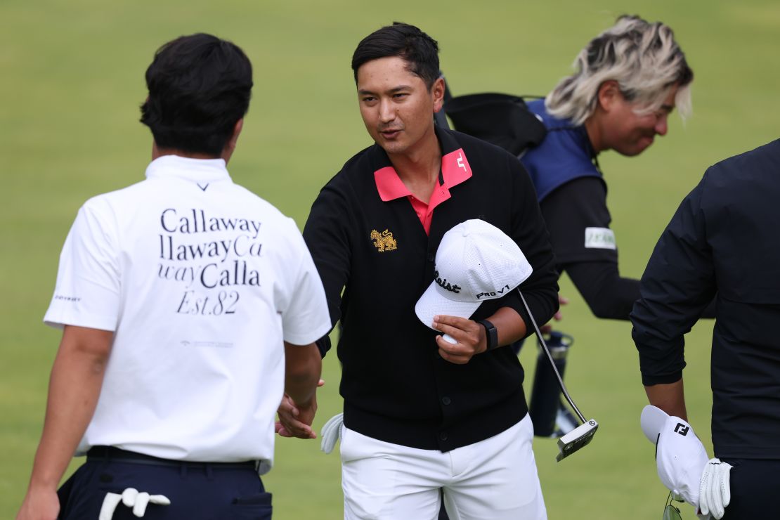 Kaewkanjana is one-shot in back of the lead heading into Friday's second round in Northern Ireland.