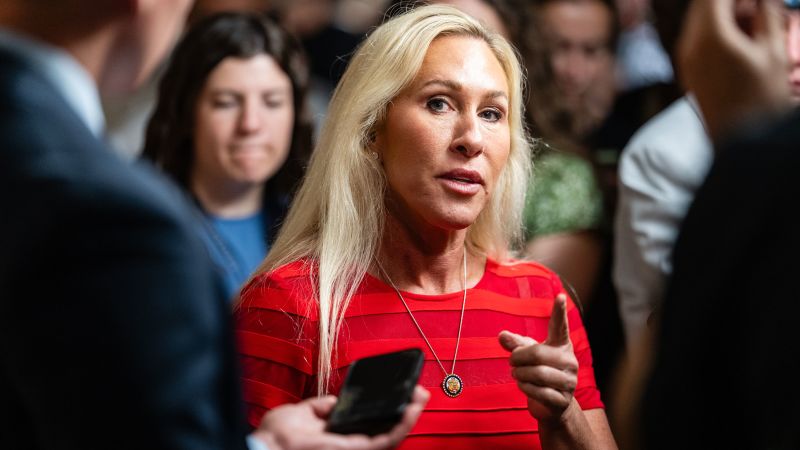 Marjorie Taylor Greene vents frustration over shutdown strategy at Speaker Johnson on private call with House Republicans Marjorie Taylor Greene vents frustration over shutdown strategy at Speaker Johnson on private call with House Republicans