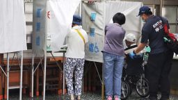 Taiwanese voters turned out at schools, churches and community centres on July 26 to cast their ballot in a high-stakes recall election that could give President Lai Ching-te's party control of the parliament. (Photo by I-Hwa Cheng / AFP) (Photo by I-HWA CHENG/AFP via Getty Images)