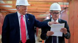 WASHINGTON, DC - JULY 24: U.S. President Donald Trump and Federal Reserve Chair Jerome Powell tour the Federal Reserve’s $2.5 billion headquarters renovation project on July 24, 2025 in Washington, DC. The Trump administration has been critical of the cost of the renovation and Federal Reserve Chairman Jerome Powell. (Photo by Chip Somodevilla/Getty Images)