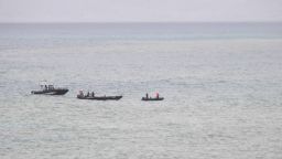 Two Spanish Civil Guard boats intercept migrants on July 26 near Ceuta.