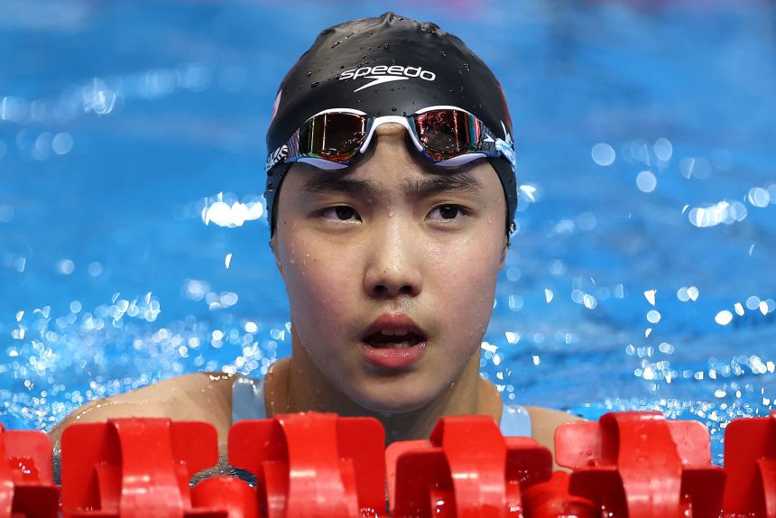 Yu Zidi has put up times this season that would have seen her finish fourth in two events at the Paris Olympics last year.