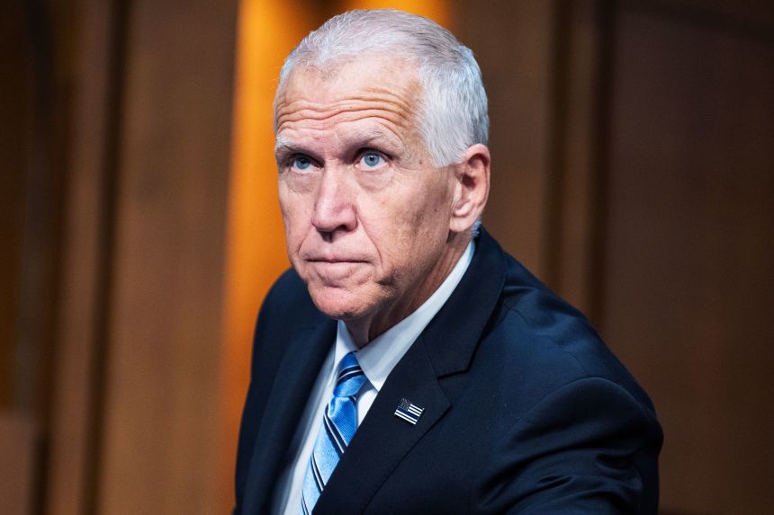 Sen. Thom Tillis, pictured on July 30, 2025.
