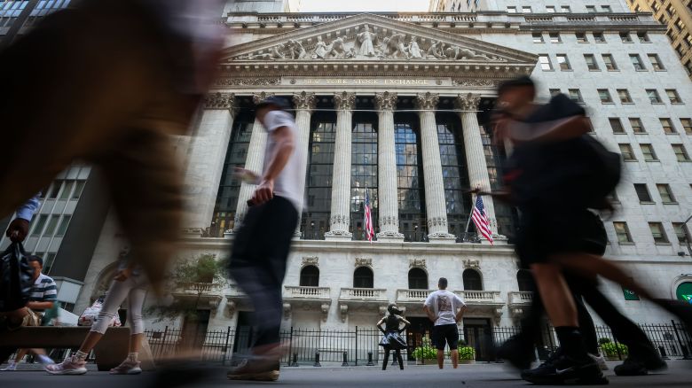 The New York Stock Exchange (NYSE) in New York, US, on Monday, Aug. 11, 2025. Wall Street traders bracing for key inflation data left stocks hovering near all-time highs, with bonds and the dollar edging up.