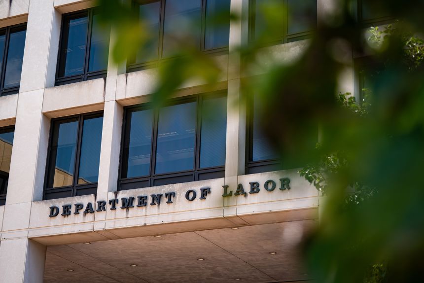 The US Department of Labor headquarters in Washington.