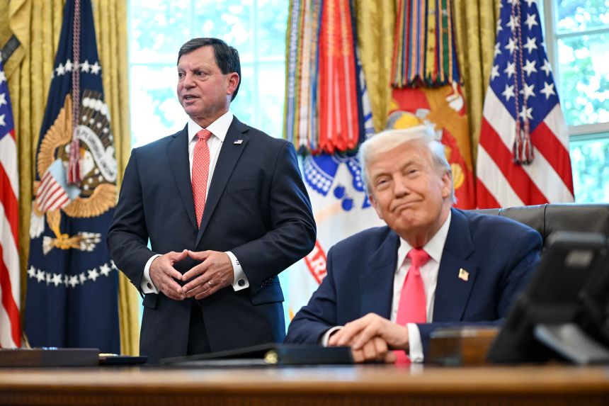 Social Security Commissioner Frank Bisignano celebrated the 90th Anniversary of the Social Security Act with President Donald Trump on August 14.