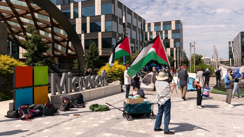Microsoft employee protests over Israel military ties lead to 18 arrests Microsoft employee protests over Israel military ties lead to 18 arrests