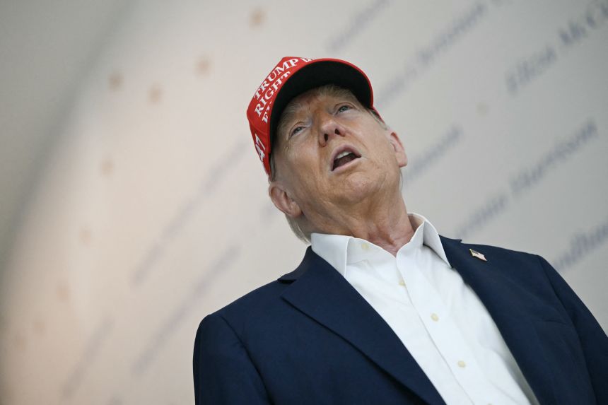 President Donald Trump speaks at 