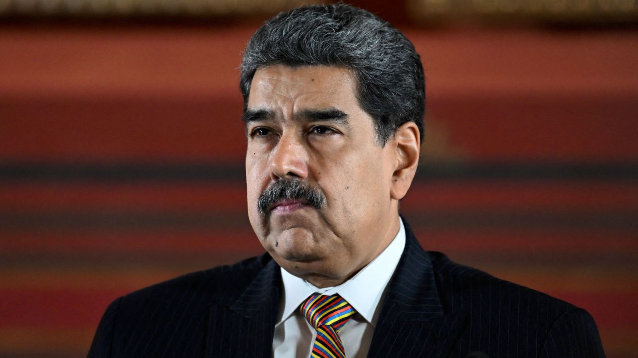 Venezuelan leader Nicolas Maduro attends a meeting at the National Assembly in Caracas, Venezuela, on August 22.