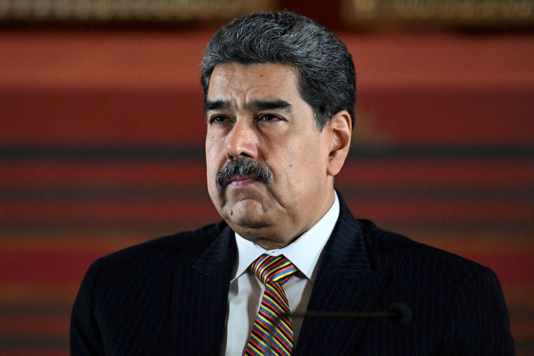 Venezuelan President Nicolás Maduro looks on during a meeting at the National Assembly in Caracas on August 22.