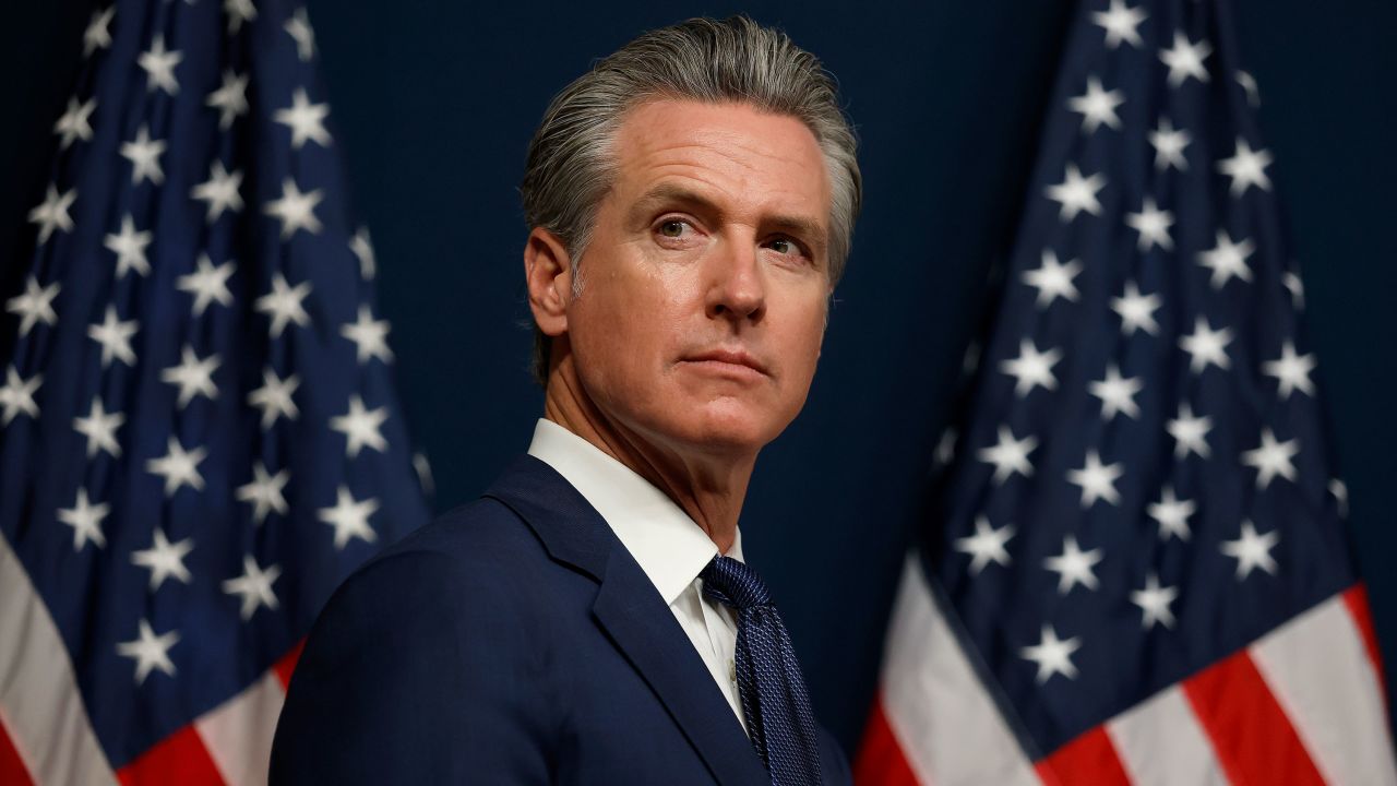 California Gov. Gavin Newsom attends a bill signing event related to redrawing the state’s congressional maps in Sacramento, California, on August 21.