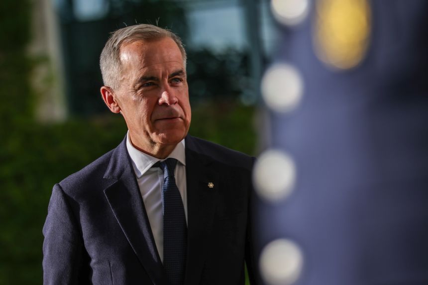 Canadian Prime Minister Mark Carney, pictured here in August, will meet with US President Donald Trump next week, according to the prime minister's office.