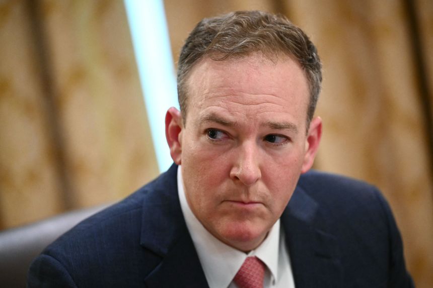 EPA Administrator Lee Zeldin listens as President Donald Trump holds a cabinet meeting at the White House in Washington, DC, on August 26.