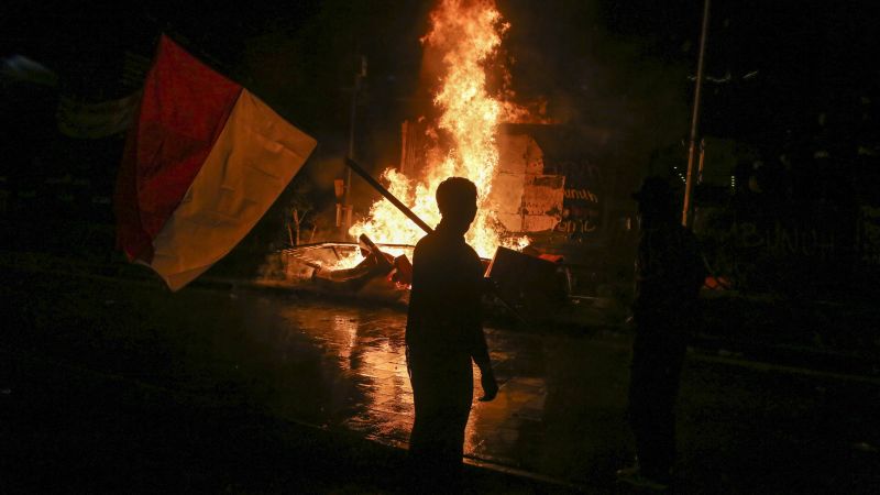 Indonesia protests: president cancels China trip and TikTok suspends live video streams as deadly protests continue