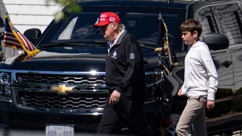 Where is Donald Trump? On the golf course