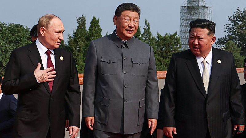 Xi, Putin and Kim stand united at Beijing military parade in historic show of authoritarian strength Xi, Putin and Kim stand united at Beijing military parade in historic show of authoritarian strength