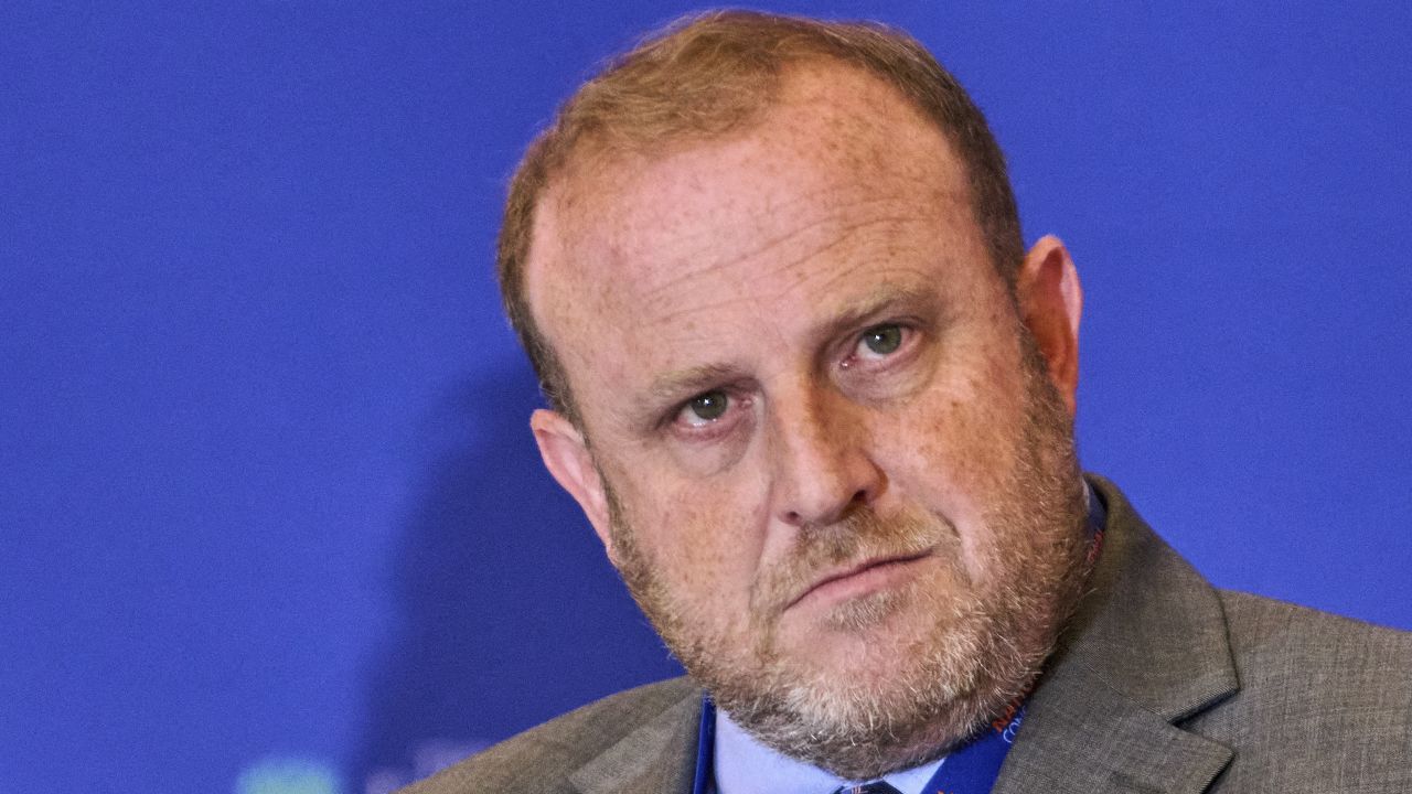 Jeremy Carl speaks at the National Conservatism Conference in Washington D.C., Sept. 3, 2025. (Photo by Dominic Gwinn / Middle East Images via AFP) (Photo by DOMINIC GWINN/Middle East Images/AFP via Getty Images)          