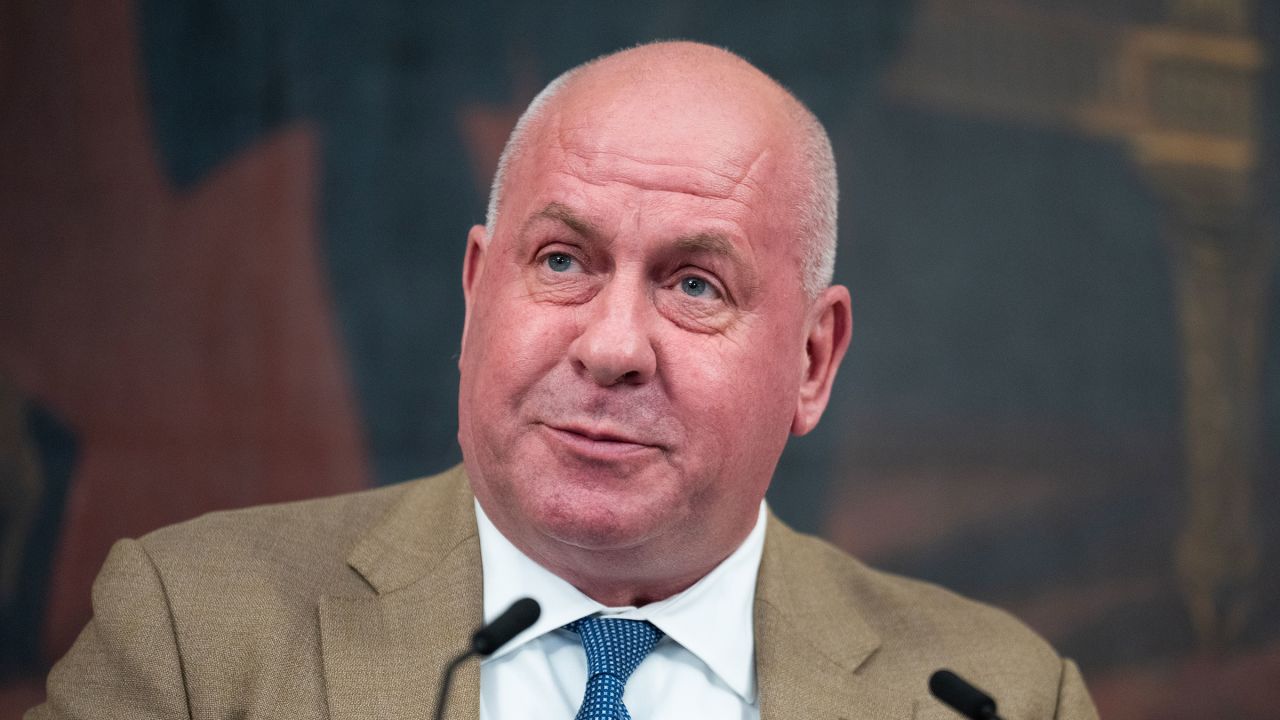 Rep. Dave Taylor speaks during a news conference in the US Capitol on September 3, 2025.