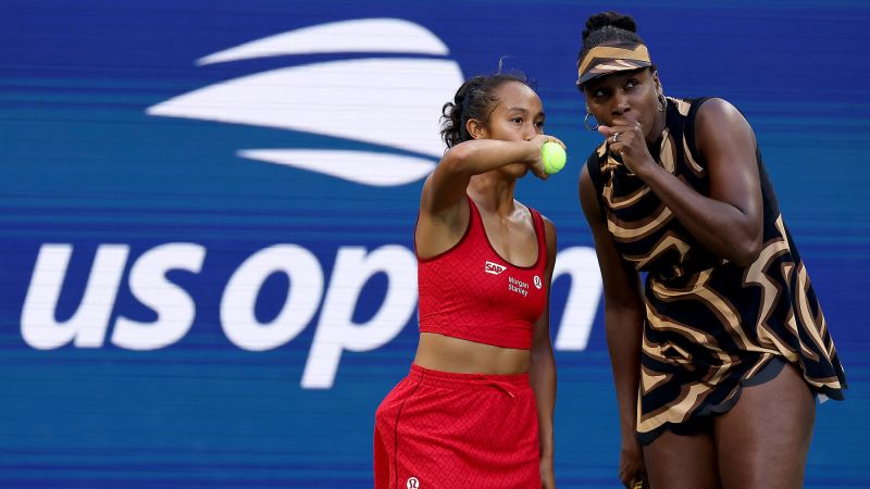 Venus Williams says sister Serena is ‘definitely coaching from afar’ during her US Open doubles run
