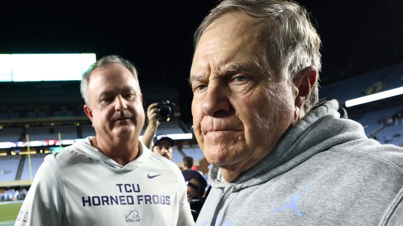 Bill Belichick’s college coaching debut ends with a UNC blowout loss to TCU