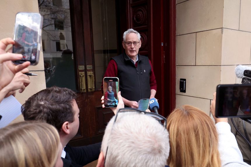 Ian Wilkinson, the only guest to survive a toxic mushroom lunch with Australian murderer Erin Patterson, will speak outside the Victoria Supreme Court in Melbourne on September 8th, 2025.