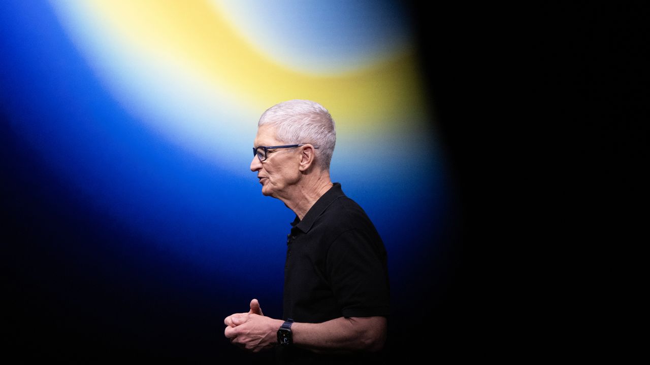 Apple CEO Tim Cook barely mentioned AI during Tuesday's marketing event.