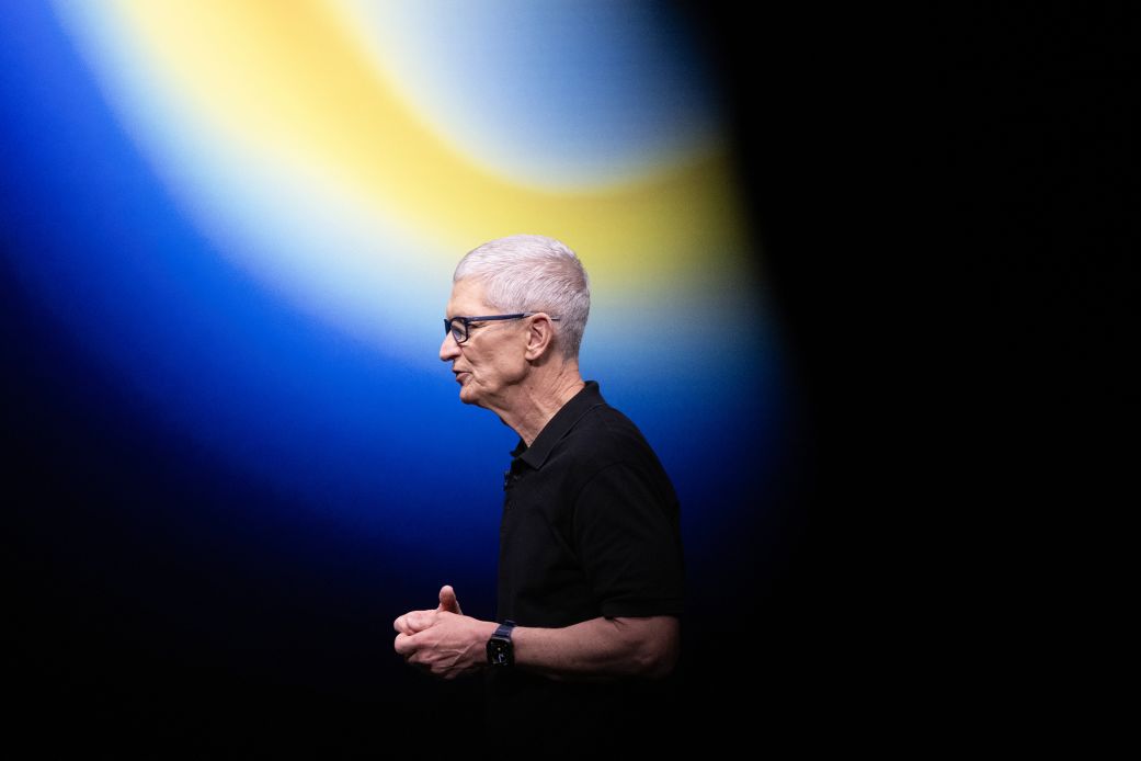 Apple CEO Tim Cook barely mentioned AI during Tuesday's marketing event.