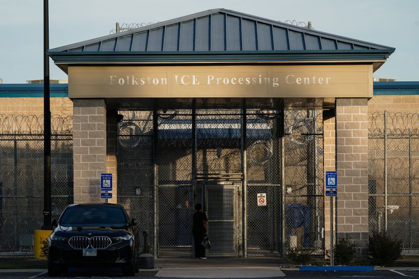 The Folkston ICE Processing Center in Folkston, Georgia, where Yaa'kub Vijandre is being held.